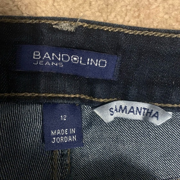 Bandolino Blue Straight Leg Jeans Classic Fit - Picture 2 of 5